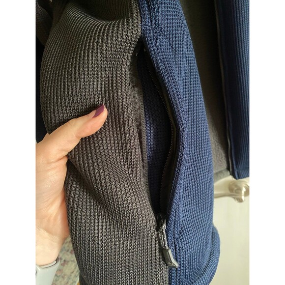 Zeroxposur ZXBLK Knit Fleece Navy Blue and Dark Gray Jacket Men’s Size XL - Picture 8 of 11